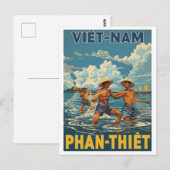 Vintage Phan Thiết Fischer Postkarte (Vorne/Hinten)