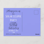 Vintage Phasen der Einladung von Mondsonnen Postkarte (Rückseite)