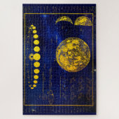 Vintage Phasen des Mond Saturn Jupiter Venus Puzzle (Vertikal)