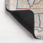 Vintage Phelps' National Map der Staaten Mousepad (Ecke)