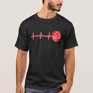 Vintage Philadelphia Herzschlag Beats Phi T-Shirt