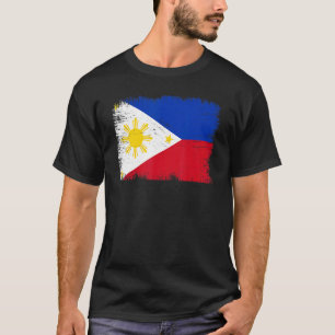 Vintage Philippinen-Flagge Philippinischer Unabhän T-Shirt