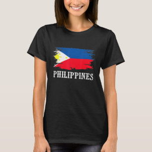 Vintage Philippinen Flaggenstaat I Liebe Philippin T-Shirt