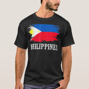 Vintage Philippinen Flaggenstaat I Liebe Philippin T-Shirt