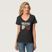 Vintage Philippinen Philippinische Flagge Pride Ph T-Shirt (Vorderseite Vollansicht)