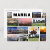 Vintage Philippinen Wasserfarbenretro Postkarte (Vorne/Hinten)