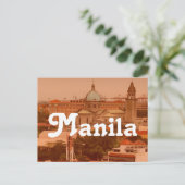 Vintage Philippinen Wasserfarbenretro Postkarte (Stehend Vorderseite)