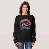 Vintage Philippines Vacation Travel Asia Palawan 1 Sweatshirt (Vorne ganz)