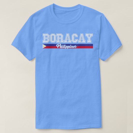 Vintage philippinische Flagge T-Shirt (Design vorne)