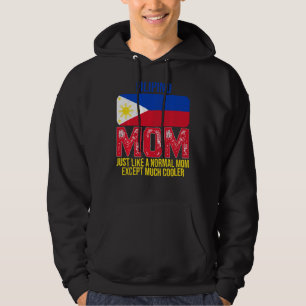 Vintage philippinische Mama Philippinen Flaggenmüt Hoodie