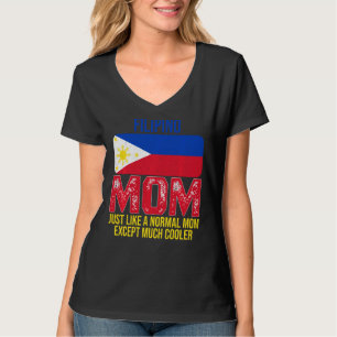 Vintage philippinische Mama Philippinen Flaggenmüt T-Shirt