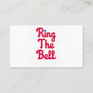 Vintage Philly Ring The Bell Philadelphia Baseball Visitenkarte
