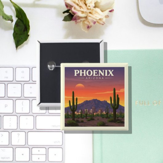 Vintage Phoenix Arizona Button