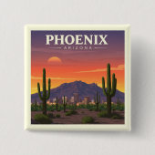 Vintage Phoenix Arizona Button (Vorderseite)