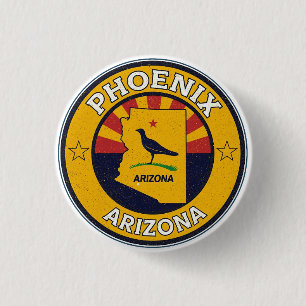 Vintage Phoenix, Arizona Geschenke Button