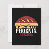 Vintage Phoenix Arizona USA Art Sunset (Vorderseite)