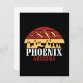 Vintage Phoenix Arizona USA Art Sunset (Vorne/Hinten)