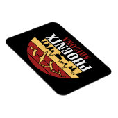 Vintage Phoenix Arizona USA Art Sunset Magnet (Rechte Seite)