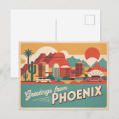 Vintage Phoenix Postkarte | Grüße von Phoenix (Vorne/Hinten)