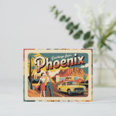 Vintage Phoenix Postkarte | Grüße von Phoenix (Stehend Vorderseite)