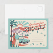 Vintage Phoenix Postkarte | Grüße von Phoenix (Vorne/Hinten)