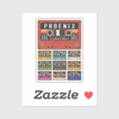Vintage Phoenix-Stadtreise Aufkleber (Blatt)
