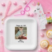 Vintage Photo Birthday Personalized  Pappteller (Party)