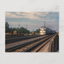 Vintage photo Burlington Route Locomotive Postkarte