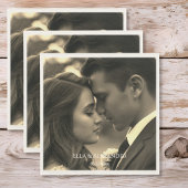 Vintage Photo Serviette