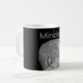 Vintage Phrenologie Kopf Mind Mindset Brain Map Kaffeetasse (Vorderseite Links)