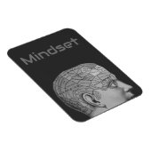 Vintage Phrenologie Kopf Mind Mindset Brain Map Magnet (Rechte Seite)