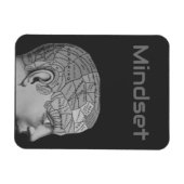 Vintage Phrenologie Kopf Mind Mindset Brain Map Magnet (Horizontal)