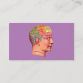 Vintage Phrenologie Kopf Minenkarte Visitenkarte (Vorderseite)
