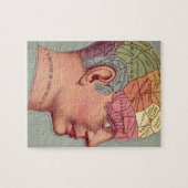 Vintage Phrenologie Puzzle (Horizontal)