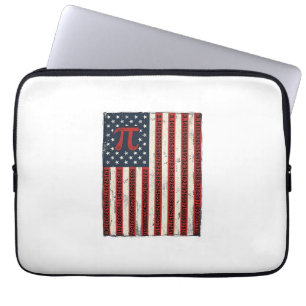 Vintage-Pi-Amerikanische-Flagge-Mathe-Lehrer-Shirt Laptopschutzhülle