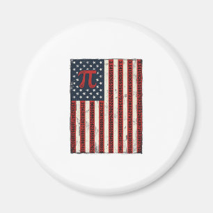 Vintage-Pi-Amerikanische-Flagge-Mathe-Lehrer-Shirt Magnet