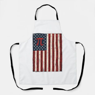 Vintage-Pi-Amerikanische-Flagge-Mathe-Lehrer-Shirt Schürze