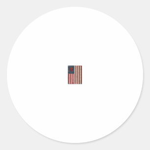 Vintage-Pi-Amerikanischer-Flagge-Mathe-Lehrer-Shir Runder Aufkleber