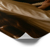 Vintage-Pianistin Poster (Ecke)