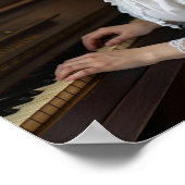 Vintage-Pianistin Poster (Ecke)
