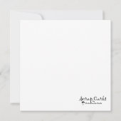 Vintage Piano Man Flat Grußkarte (Rückseite)