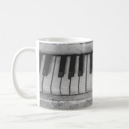 Vintage Piano-Tastatur-Tasse Kaffeetasse