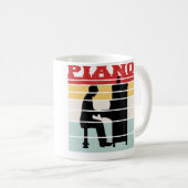 Vintage Piano Team Kaffeetasse (VorderseiteRechts)