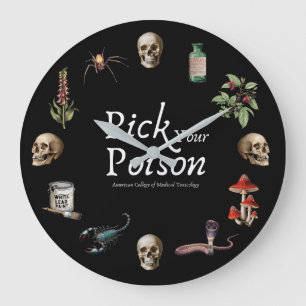 Vintage Pick Your Poison Uhr Schwarz