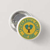 Vintage Pickleball Club Est. 2024 Emblem Button (Vorne & Hinten)