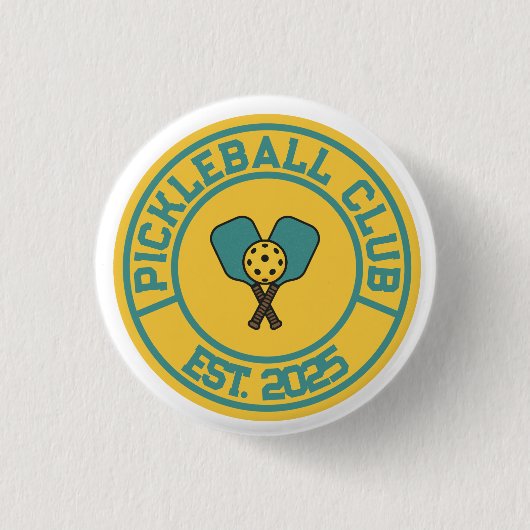 Vintage Pickleball Club Est. 2024 Emblem Button (Vorderseite)
