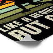 Vintage Pickleball-Mama Lebensader für Frauen Poster (Ecke)