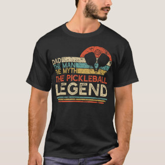Vintage Pickleball Papa Der Mann Der Mythos Der T-Shirt