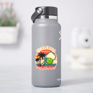 Vintage Pickleball Sunshine Club Retro Paddel Aufkleber