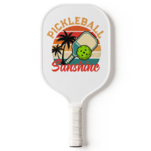 Vintage Pickleball Sunshine Club Retro Paddel